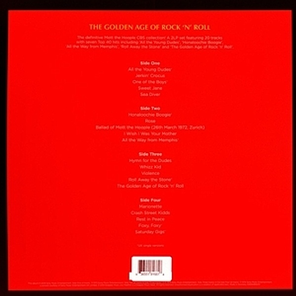 The Golden Age Of Rock'N Roll (Coloured-Lp) (Vinyl), Mott The Hoople