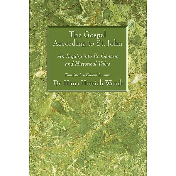 The Gospel According to St. John, Hans Hinrich Wendt