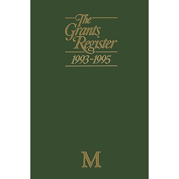The Grants Register 1993-1995, Lisa Williams