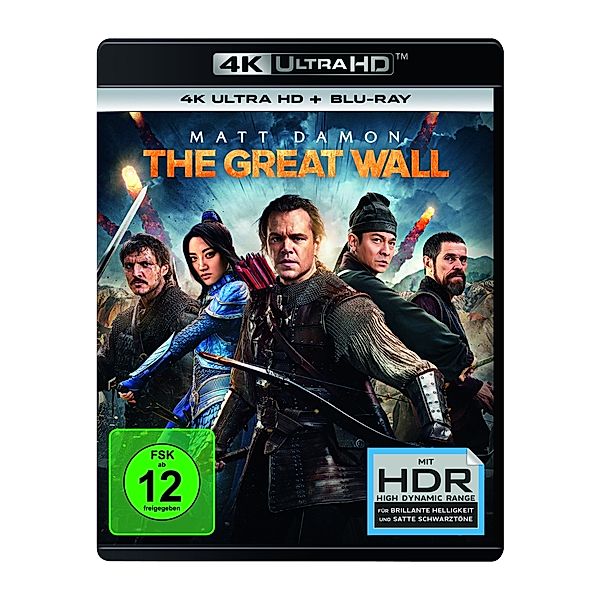 The Great Wall (4K Ultra HD), Pedro Pascal Tian Jing Matt Damon