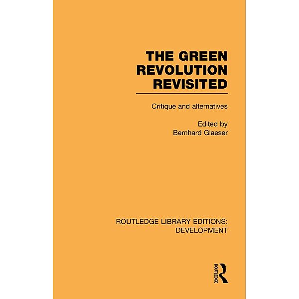 The Green Revolution Revisited