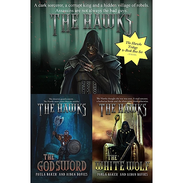 The Hawks Trilogy 2-Book Box Set (The God Sword & The White Wolf) / The Hawks, Paula Baker, Aidan Davies