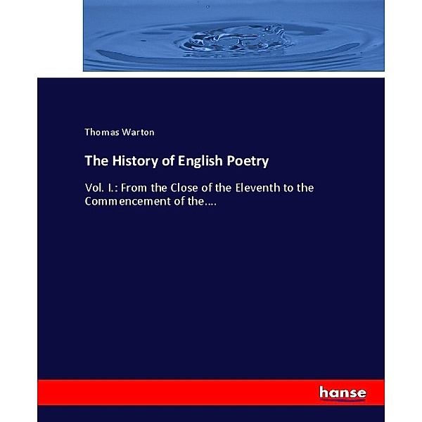 The History of English Poetry, Thomas Warton
