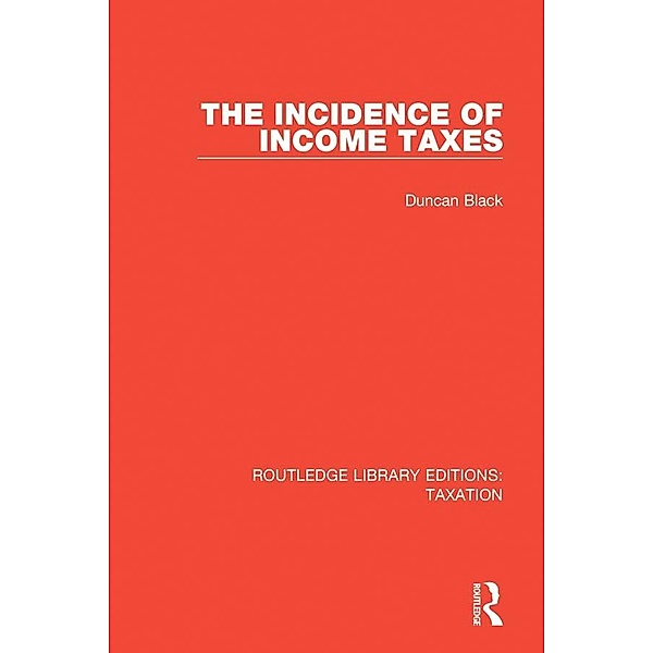 The Incidence of Income Taxes, Duncan Black
