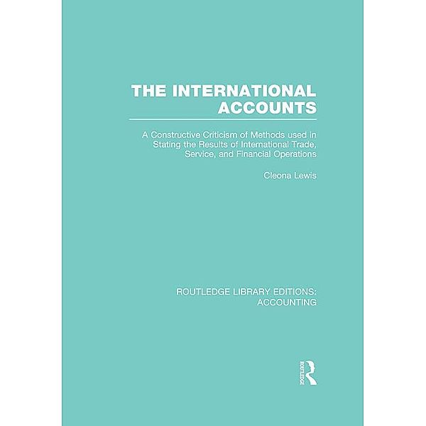 The International Accounts (RLE Accounting), Cleona Lewis