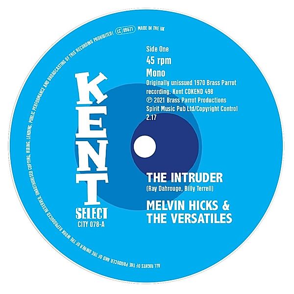 The Intruder (7inch), Melvin Hicks & The Versatiles