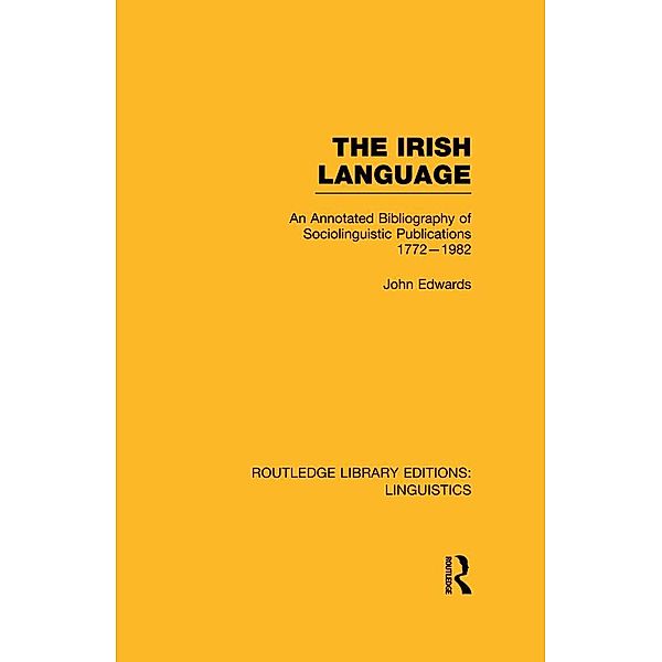 The Irish Language, John Edwards