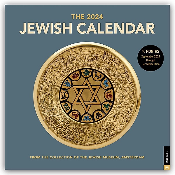 The Jewish Calendar 2023-2024 (5784) 16-Month Wall Calendar, Museum