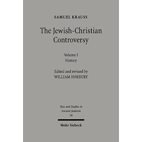 The Jewish-Christian Controversy, Samuel Krauss