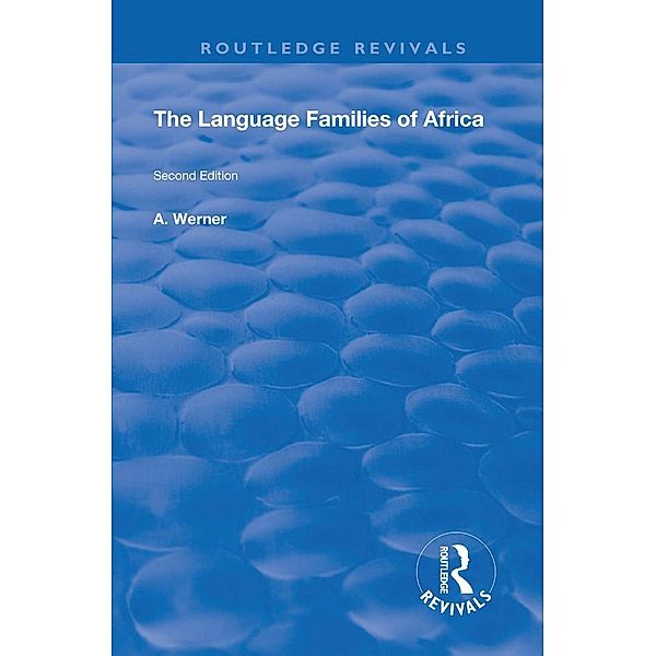 The Language Families Of Africa, A. Werner