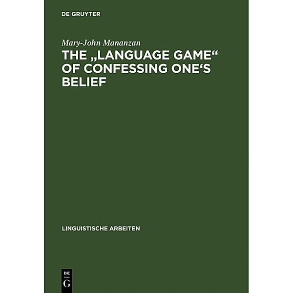 The Language game of confessing one's belief, Mary-John Mananzan