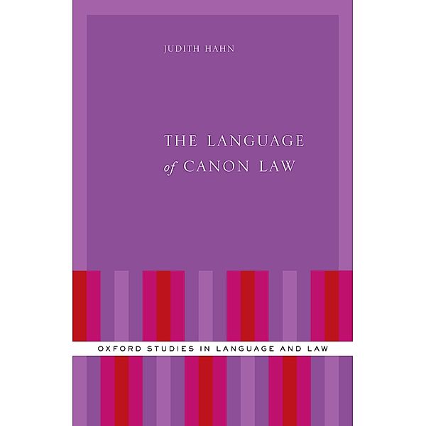 The Language of Canon Law, Judith Hahn