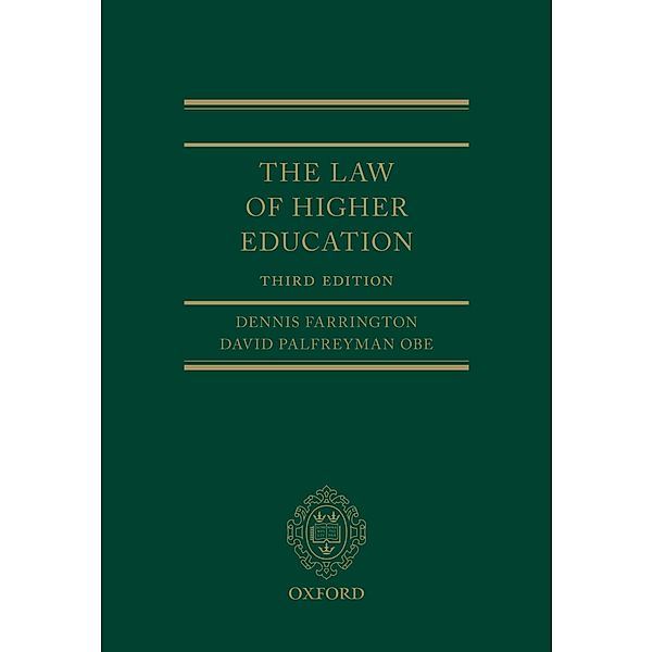 The Law of Higher Education, Dennis Farrington, David Palfreyman OBE