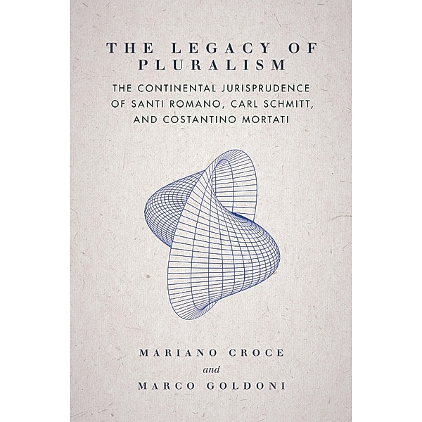 The Legacy of Pluralism / Jurists: Profiles in Legal Theory, Mariano Croce, Marco Goldoni
