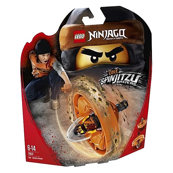 LEGO® THE LEGO® NINJAGO® Movie - 70637 Spinjitzu-Meister Cole, 73 Teile