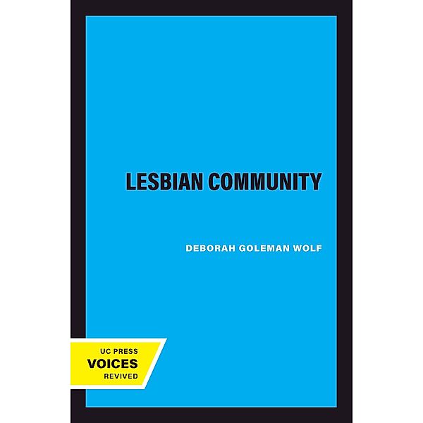 The Lesbian Community, Deborah Goleman Wolf