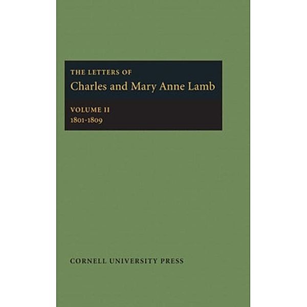 The Letters of Charles and Mary Anne Lamb, Jr. Lamb, Mary Anne Lamb