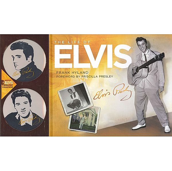 The Life of Elvis, mit 4 Glasuntersetzern aus Keramik, Frank Hyland