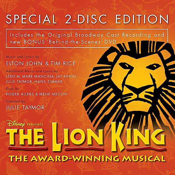 The Lion King: Original Broadway, Musical, Original Cast