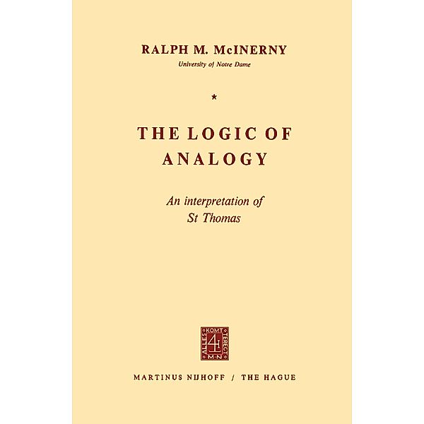 The Logic of Analogy, R. M. McInerny