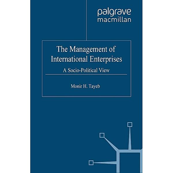 The Management of International Enterprises, M. Tayeb