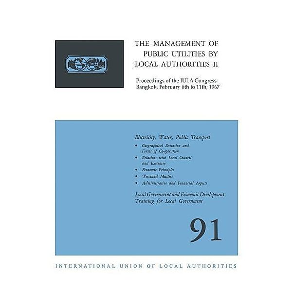 The Management of Public Utilities by Local Authorities II, Kenneth A. Loparo