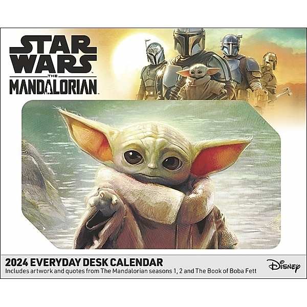 The Mandalorian Tagesabreisskalender 2024. Kleiner Kalender für Star Wars Fans: Grogu und viele andere in einem Tischkalender 2024 zum Abreissen!