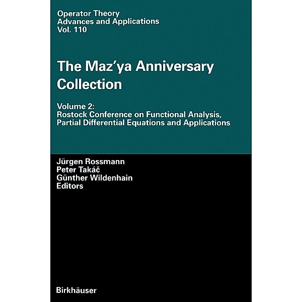 The Maz'ya Anniversary Collection / Operator Theory: Advances and Applications Bd.110