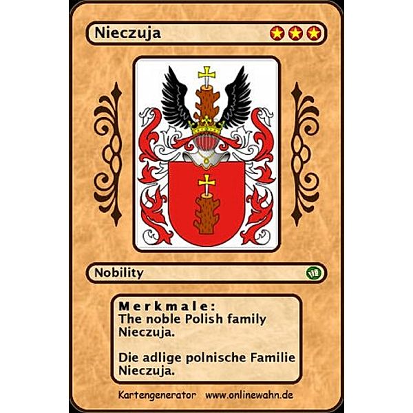 The noble Polish family Nieczuja. Die adlige polnische Familie Nieczuja., Werner Zurek