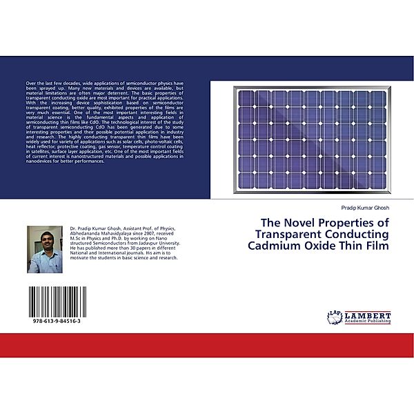 The Novel Properties of Transparent Conducting Cadmium Oxide Thin Film, Pradip Kumar Ghosh