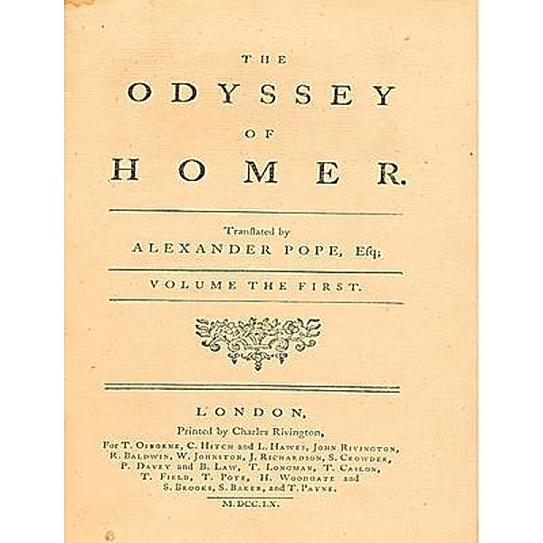 The Odyssey of Homer / Laurus Book Society, Alexander Pope