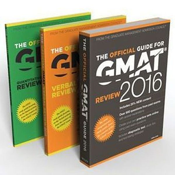The Official Guide for GMAT 2016, 3 Vols., Graduate Management Admission Council (GMAC)
