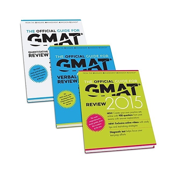 The Official Guide for GMAT Review 2015, 3 Vols.