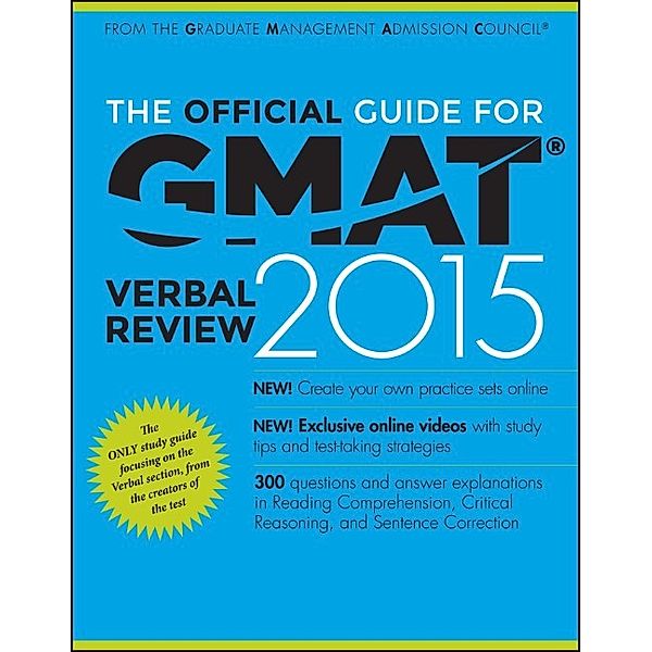 The Official Guide for GMAT Verbal Review 2015, w. Online Question Bank and Exclusive Video