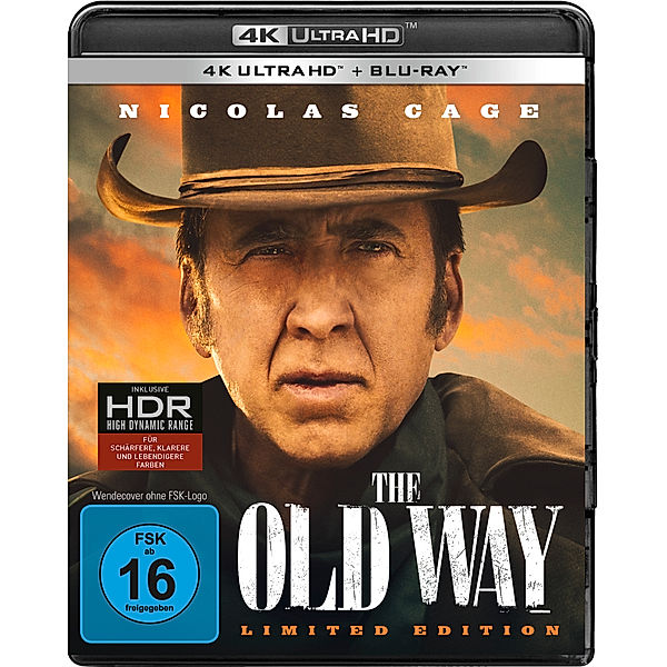 The Old Way (4K Ultra HD), Nicolas Cage, Ryan Kiera Armstrong, Clint Howard
