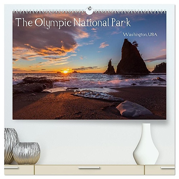 The Olympic National Park - Washington USA (hochwertiger Premium Wandkalender 2024 DIN A2 quer), Kunstdruck in Hochglanz, Thomas Klinder