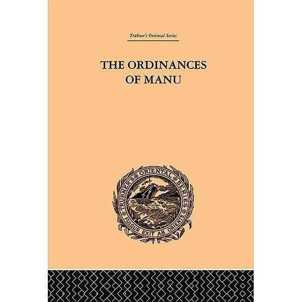 The Ordinances of Manu, Arthur Coke Burnell