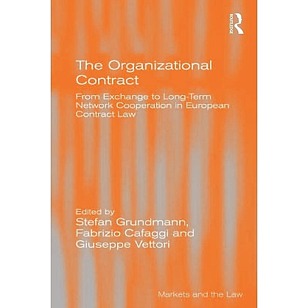 The Organizational Contract, Stefan Grundmann, Fabrizio Cafaggi