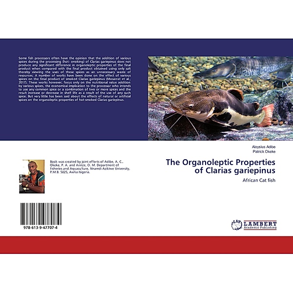 The Organoleptic Properties of Clarias gariepinus, Aloysius Adibe, Patrick Okeke
