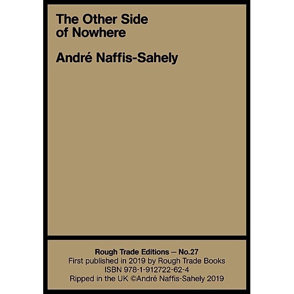 The Other Side of Nowhere / Rough Trade Edition Bd.27, André Naffis-Sahely