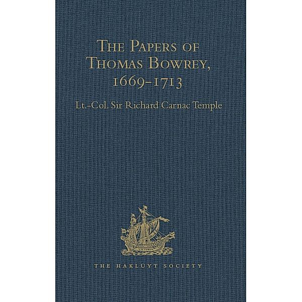 The Papers of Thomas Bowrey, 1669-1713