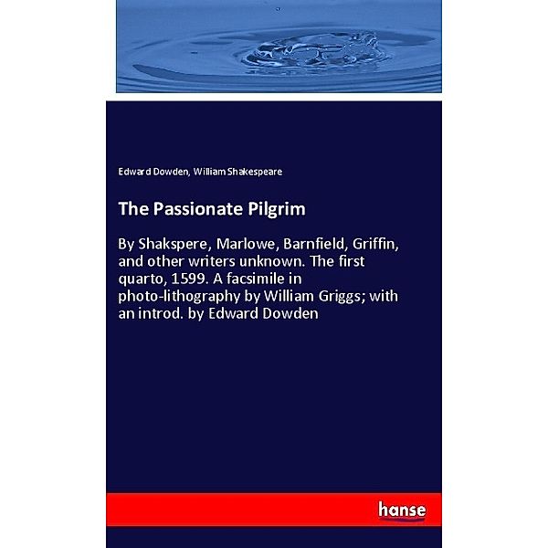 The Passionate Pilgrim, Edward Dowden, William Shakespeare