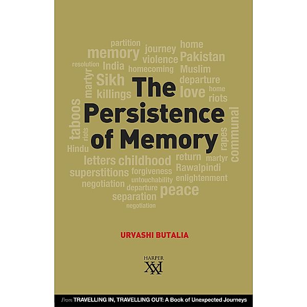 The Persistence of Memory, Urvashi Butalia