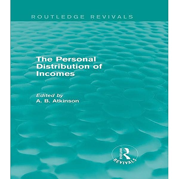 The Personal Distribution of Incomes (Routledge Revivals)