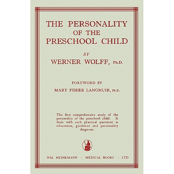 The Personality of the Preschool Child, Werner Wolff
