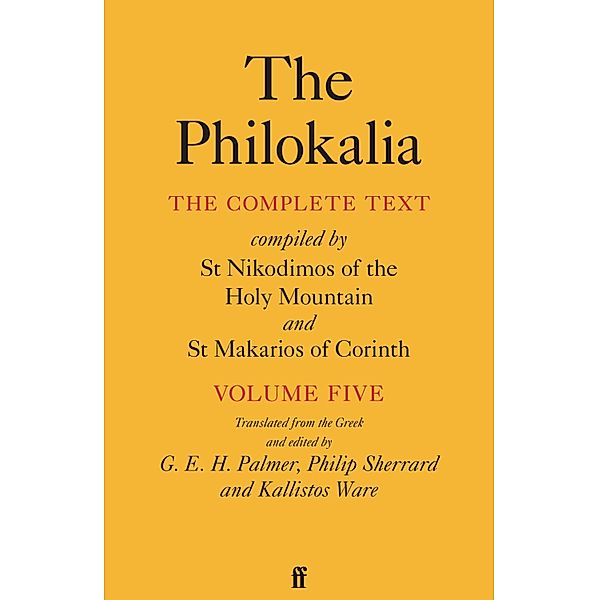The Philokalia Vol 5, G. E. H. Palmer