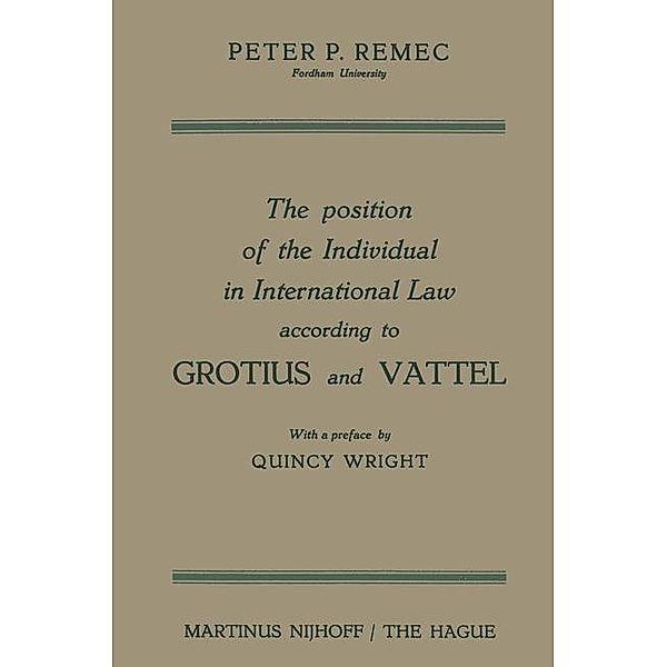 The Position of the Individual in International Law according to Grotius and Vattel, Peter Pavel Remec