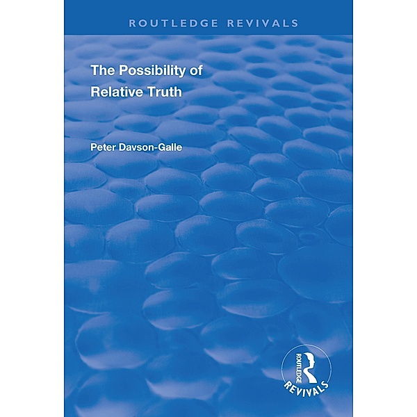 The Possibility of Relative Truth, Peter Davson-Galle