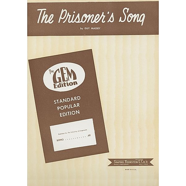 The Prisoner's Song, Guy Massey