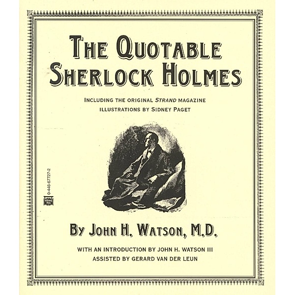 The Quotable Sherlock Holmes / Mysterious Press, John H. Watson, Gerard van der Leun